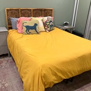 King Size Yellow Cotton Duvet Cover